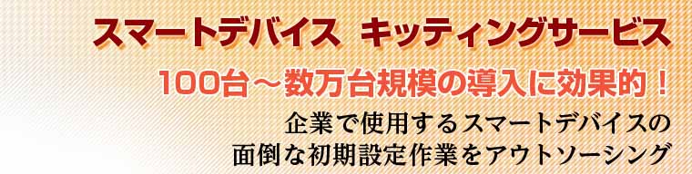 スマートデバイス キッティングサービス