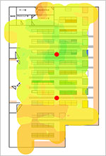 [イメージ] AP（アクセスポイント）の設置位置のご提案