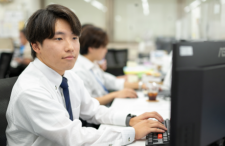 [イメージ] 「会社の顔」の意識を忘れずに、真摯に取り組む