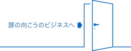 ［イメージ］扉の向こうのビジネスへ